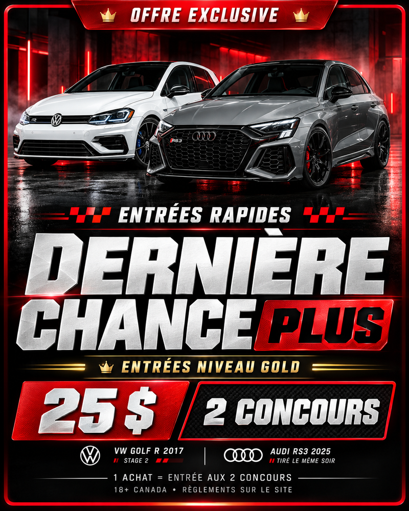 Pack Dernière Chance PLUS — Offre Exclusive 25$